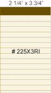 ruled notepad refill on ivory paper