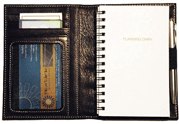 British tan leather pocket journal